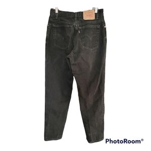 Levi's 550 Relaxed fit tapered leg black jeans woman size 12